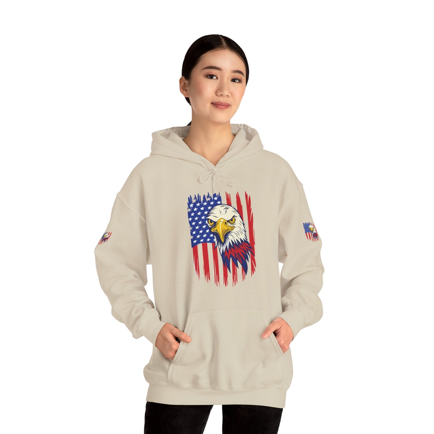 Princess Grace  Patriotic Eagle Unisex Heavy Blend Hoodie