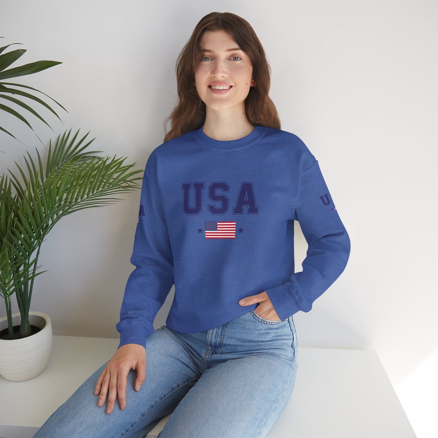 Princess Grace TEAM USA  Unisex Heavy Blend Crewneck Sweatshirt