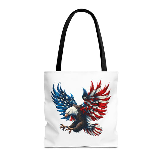 Princess Grace  Patriotic American Eagle Tote Bag Bold Freedom Design