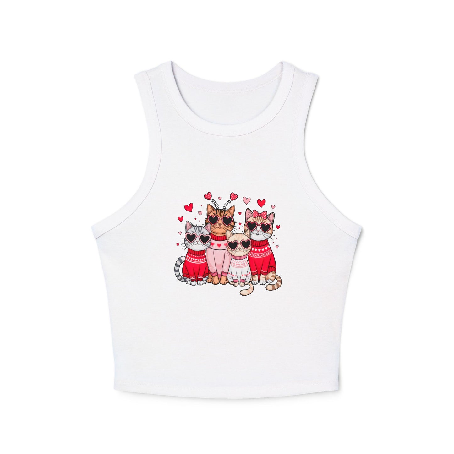 Princess Grace  Cute Cat Lover Women's Micro Rib Racer Tank Top  Perfect for Pet Lovers