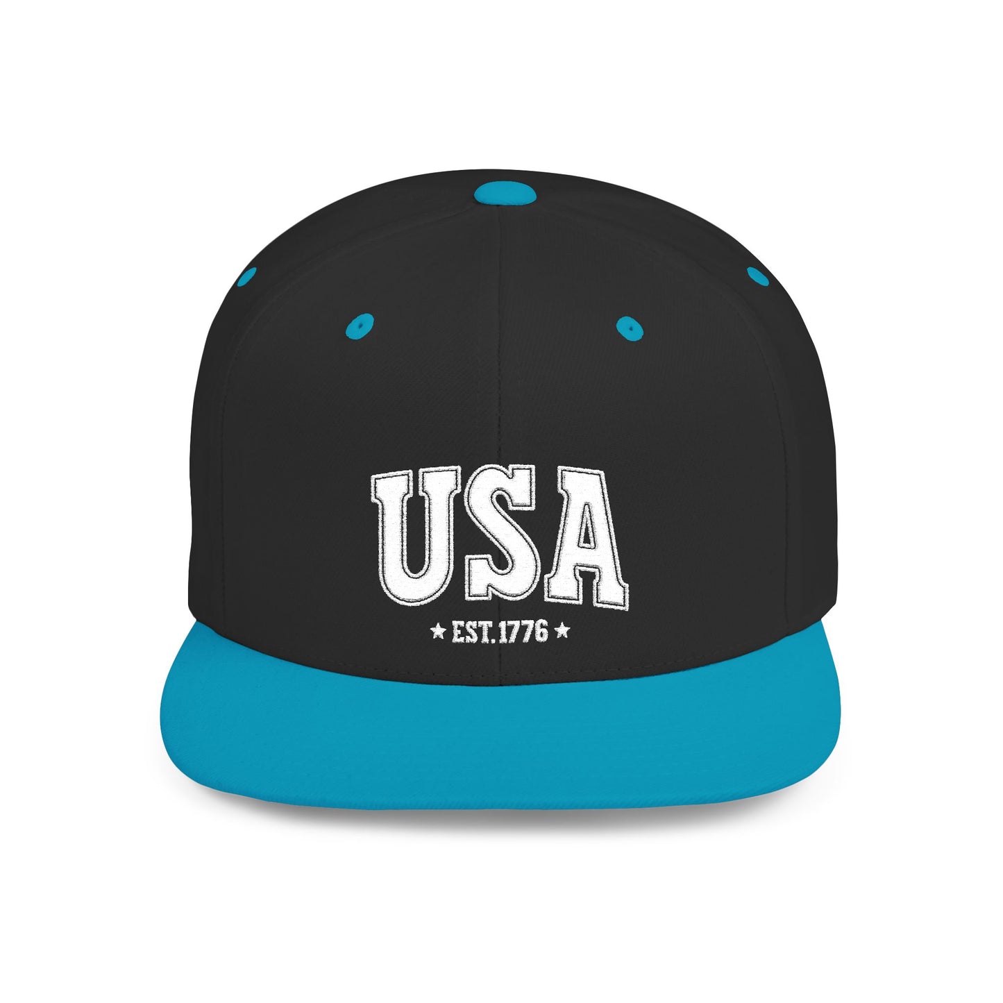 Princess Grace  USA Flat Bill Snapback Cap - Est. 1776 | Casual Style for All Occasions