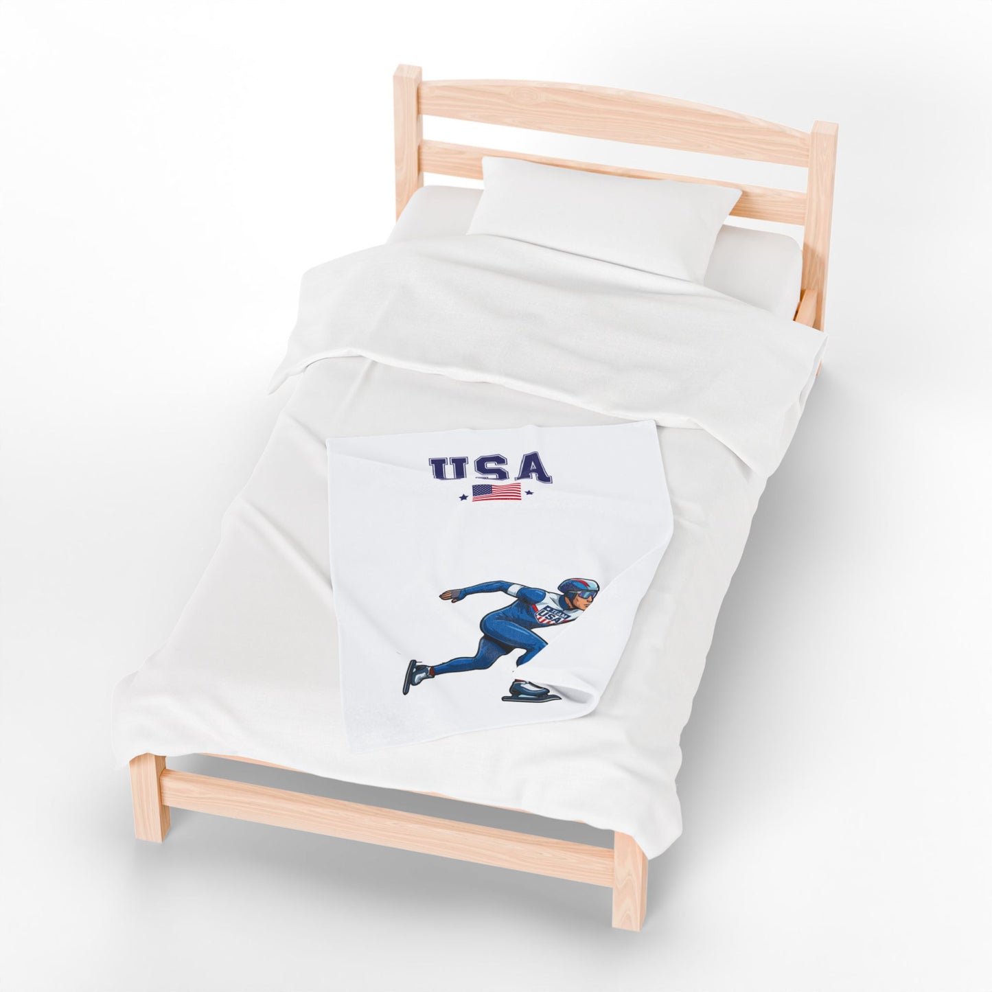 Princess Grace  TEAM USA  Velveteen Plush Blanket