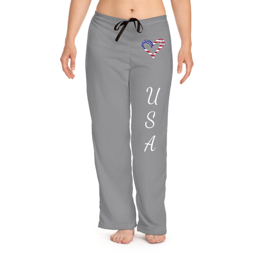 Princes  Grace  Patriotic  Pajama Pants  USA Love Design