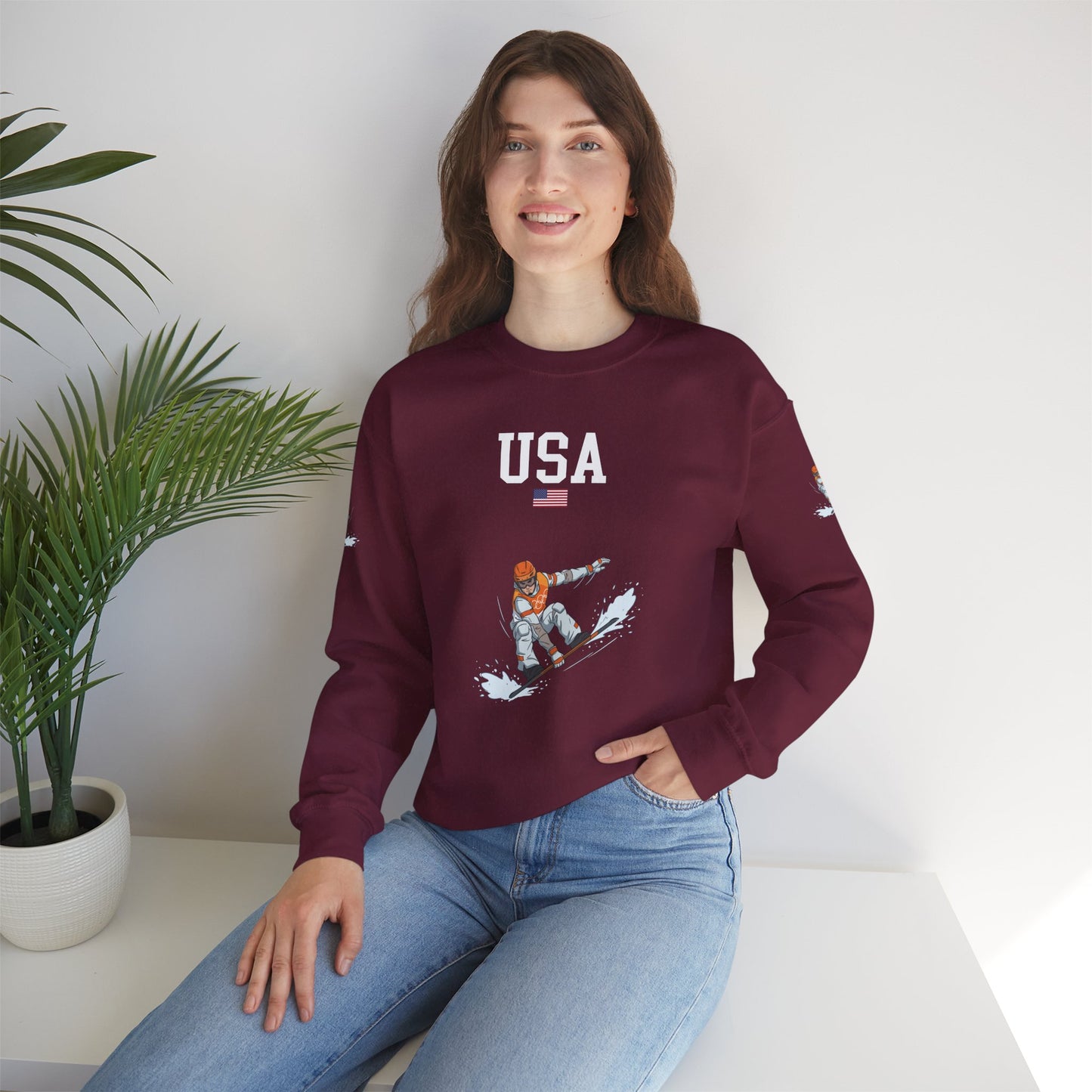 Princess Grace  TEAM USA  Unisex Heavy Blend  Crewneck Sweatshirt