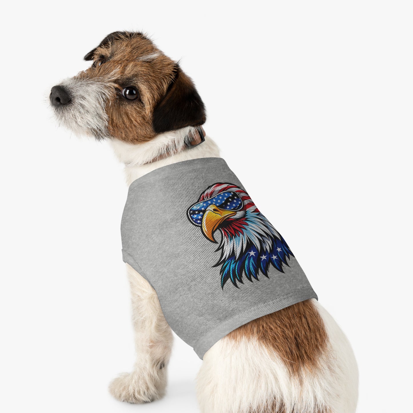 Princess Grace  Patriotic Eagle Pet Tank Top  USA Independence Day Dog Apparel