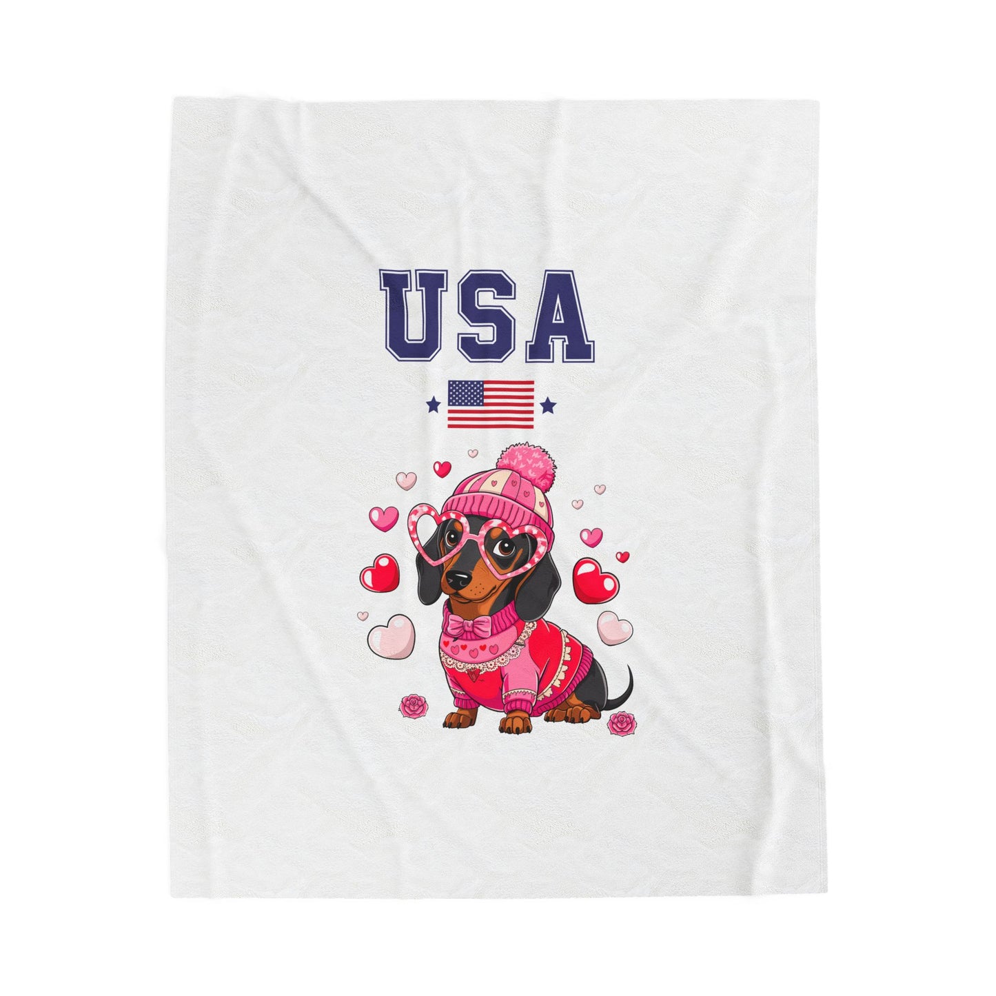 Princess Grace  TEAM USA  Velveteen Plush Blanket