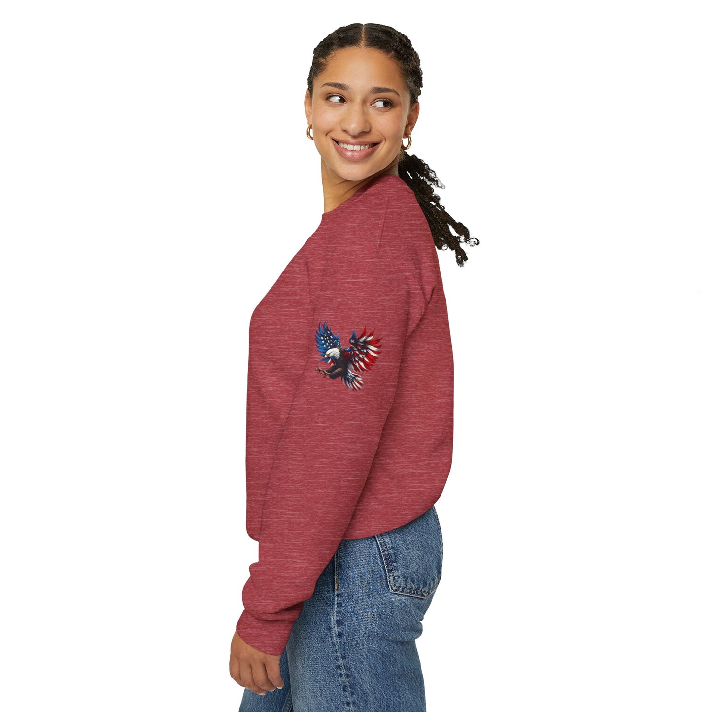 Princess Grace  Patriotic Eagle Unisex Crewneck Sweatshirt