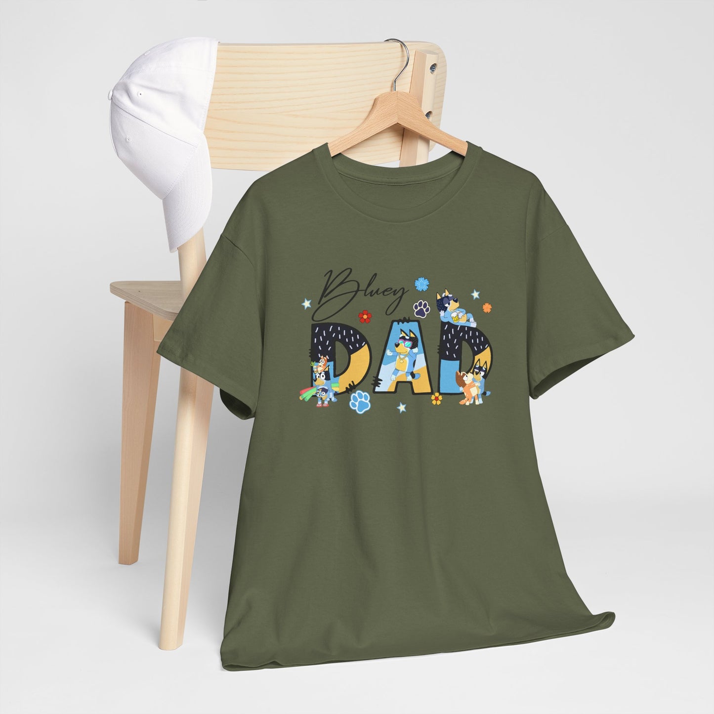 Princess Grace  Fun 'Blessed Dad' Unisex Heavy Cotton Tee Perfect Gift for Father's Day