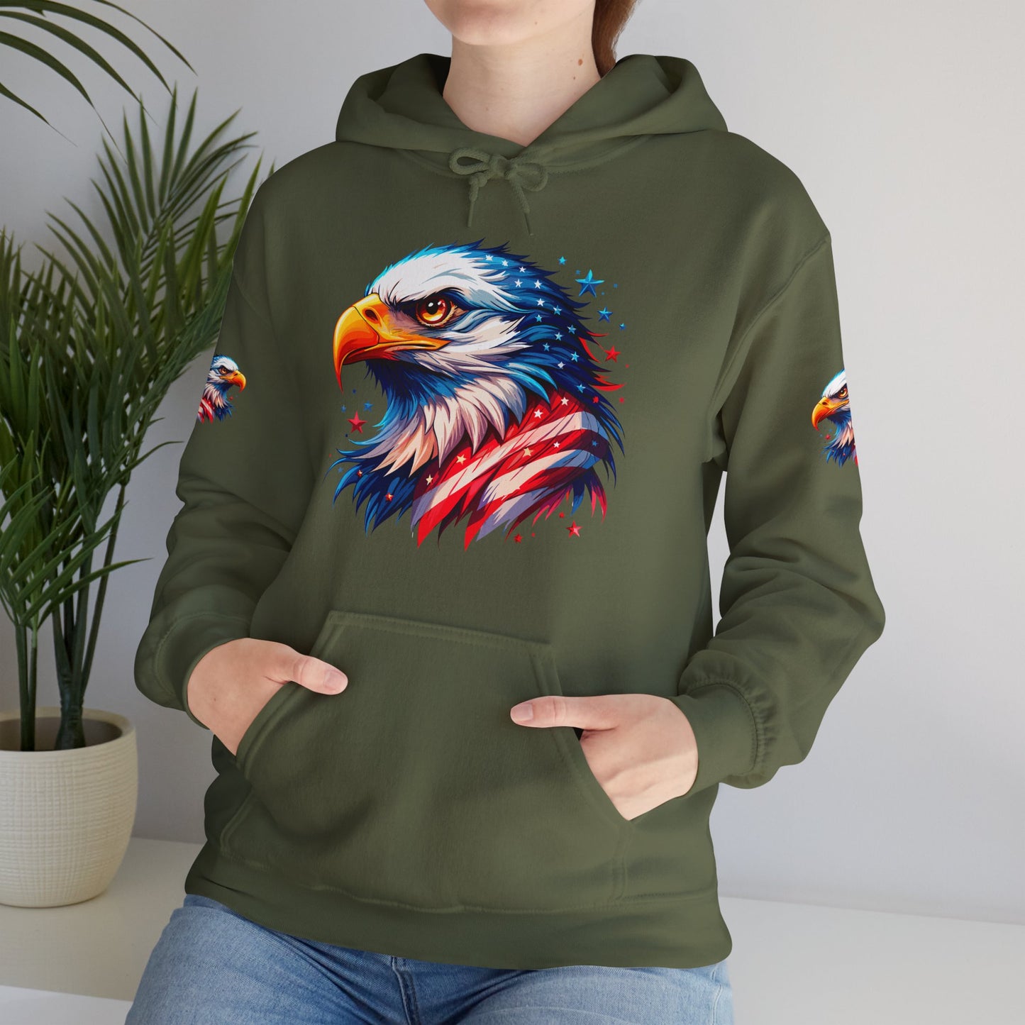 Princess Grace  American  Eagle Unisex Heavy Blend Hooded Sweatshirt