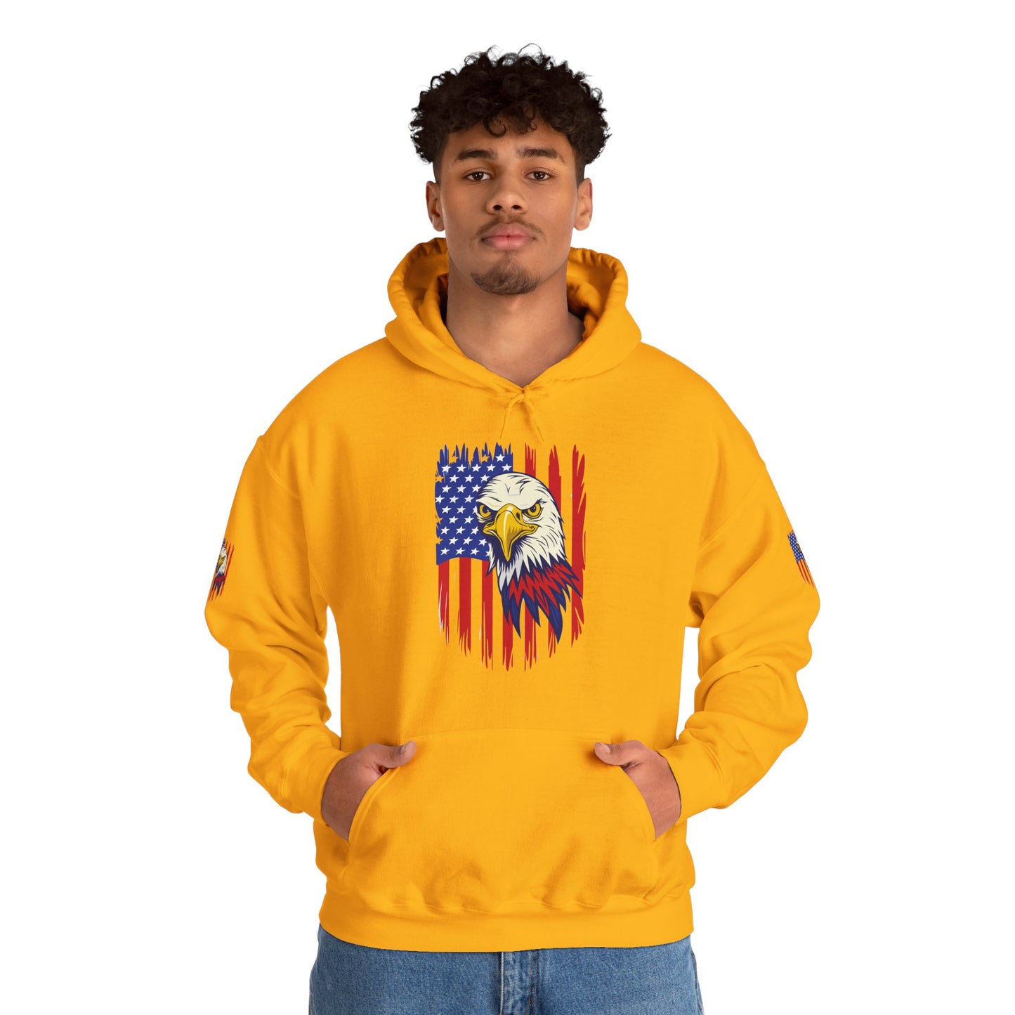 Princess Grace  Patriotic Eagle Unisex Heavy Blend Hoodie