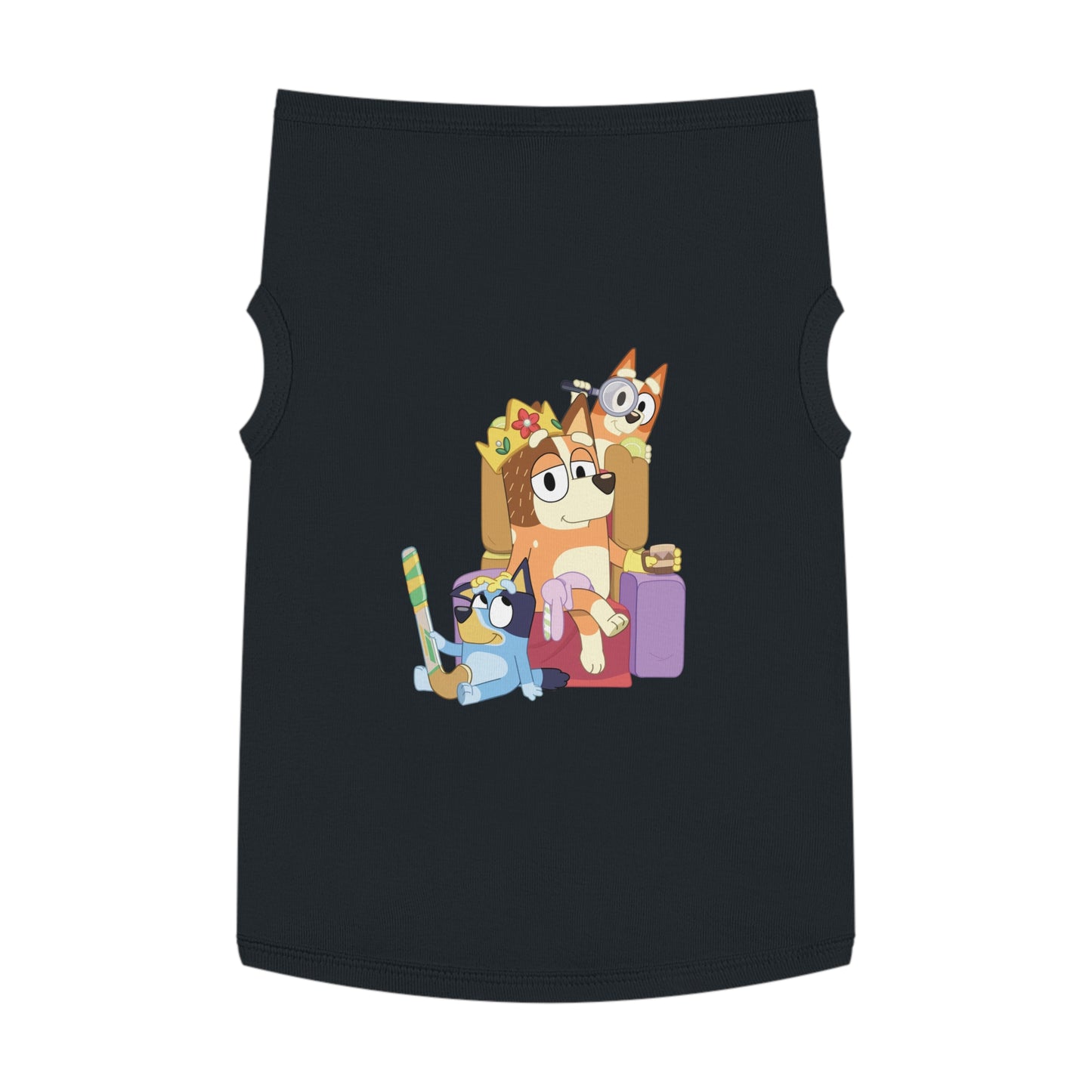 Princess Grace  BLUEY Fun Pet Tank Top Adorable Cartoon Design for Your Furry Friend