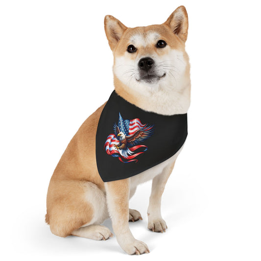 Princess Grace  Patriotic Pet Bandana Collar with Eagle Design