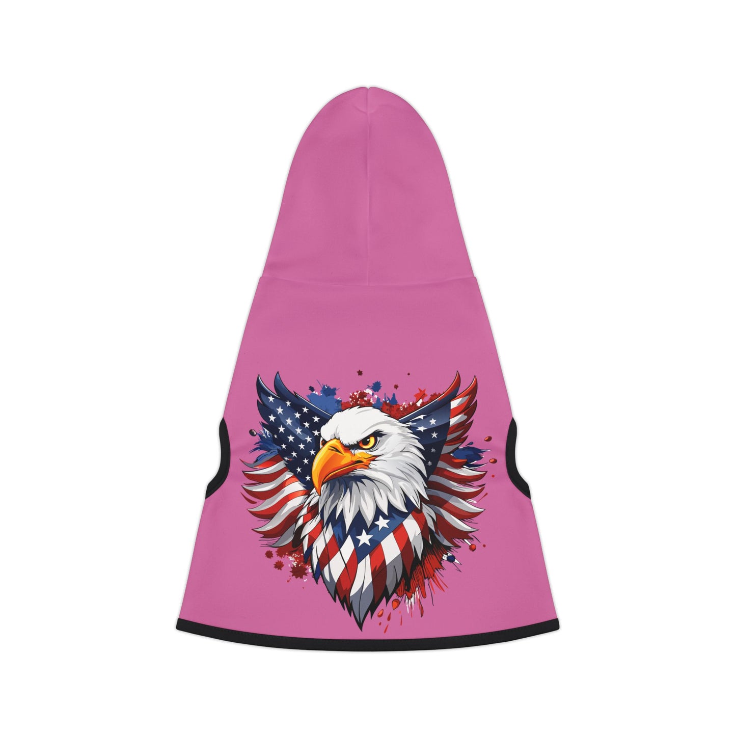 Princess Grace  Patriotic Eagle Pet Hoodie  Cozy Dog Hoodie for American Holidays