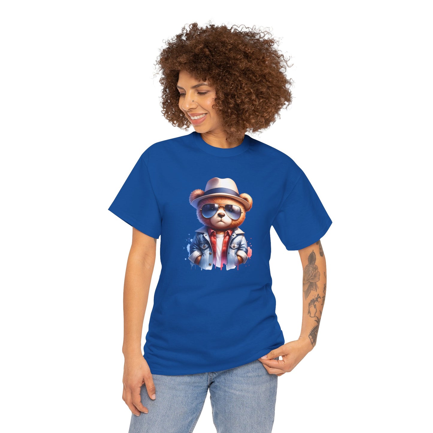 Princess Grace  Cool Bear Graphic Unisex Heavy Cotton Tee