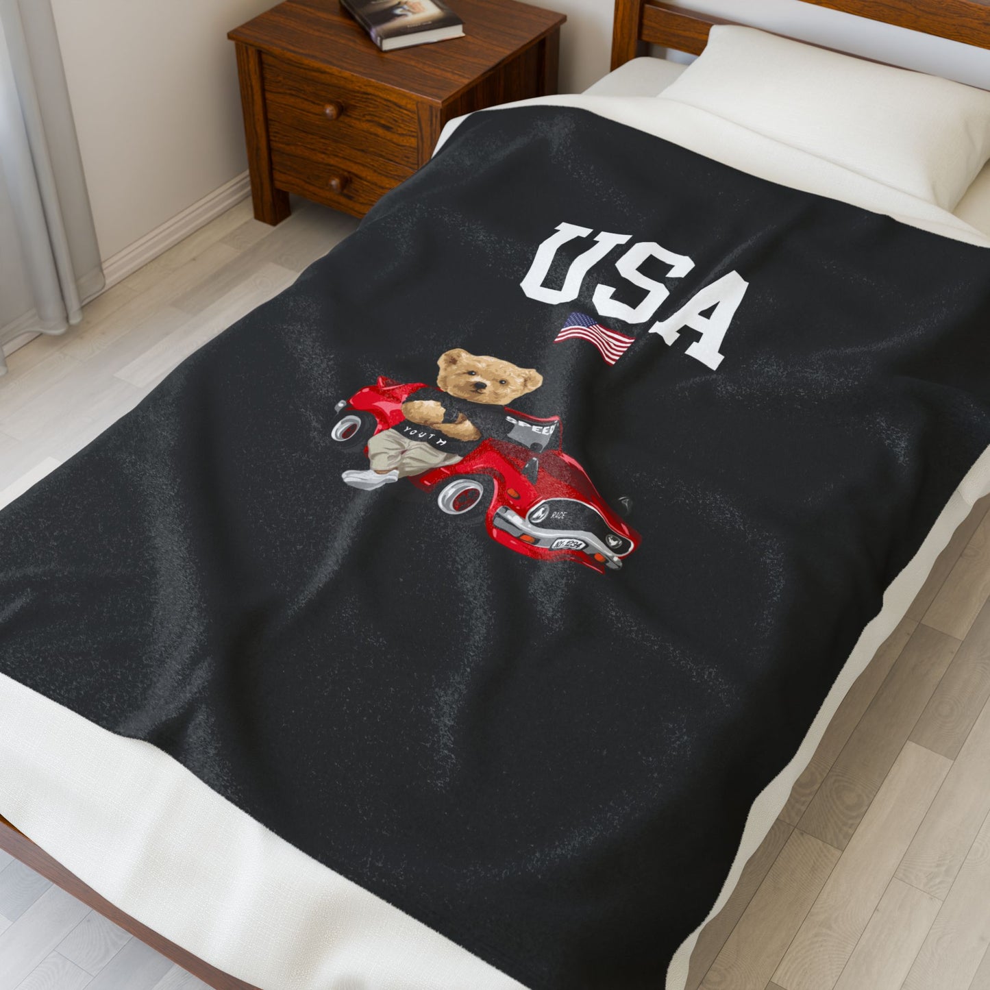 Princess Grace  TEAM USA  Velveteen Plush Blanket