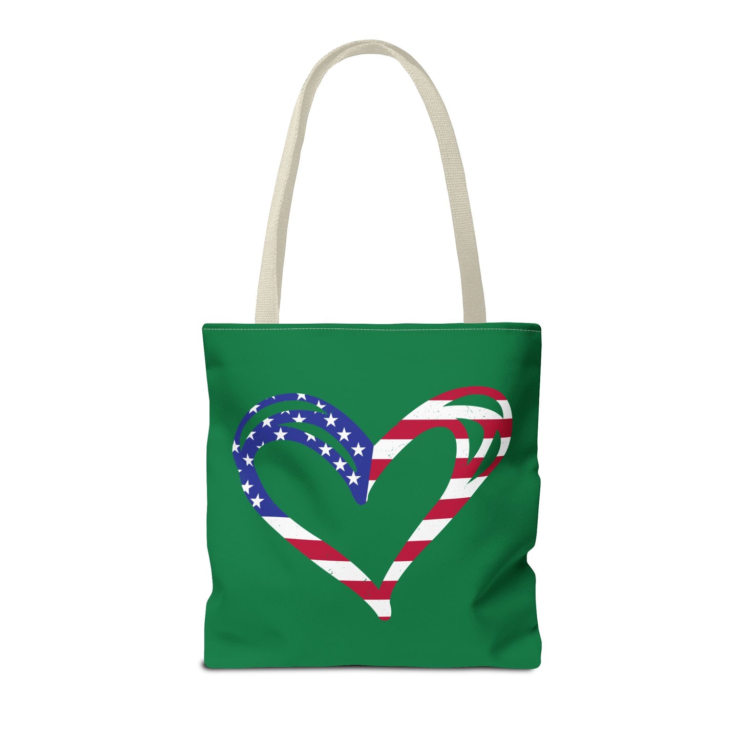 Princess Grace  Patriotic Heart Tote Bag  Perfect for Independence Day and Everyday Use