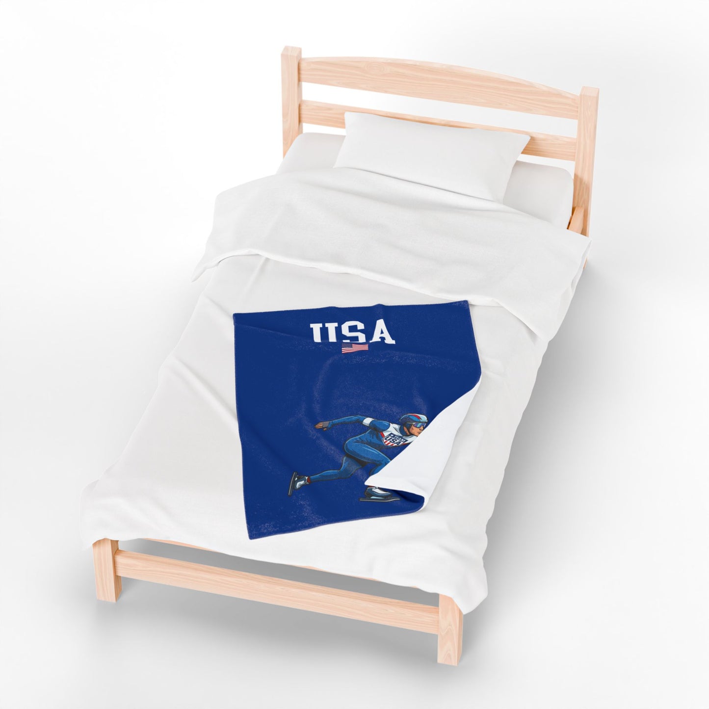 Princess Grace  TEAM USA  Velveteen Plush Blanket