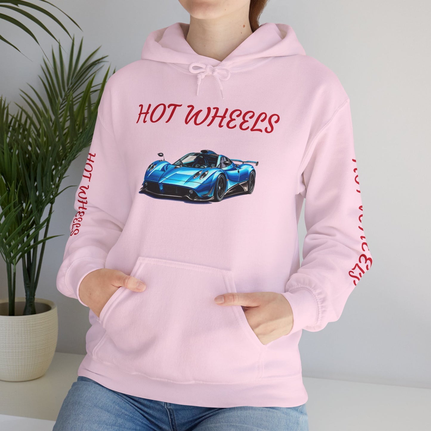 Princess Grace  Unisex Heavy Blend Hot Wheels Hooded Sweatshirt Stylish Car Graphic for Auto Enthusiasts