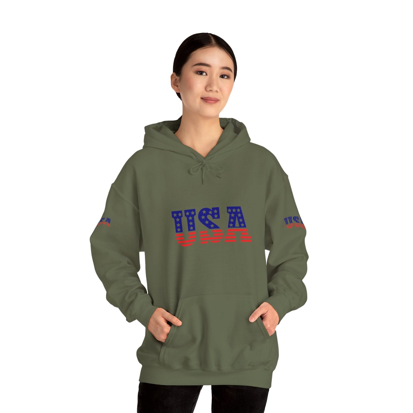 Princess Grace  TEAM USA  Unisex Heavy Blend  Hooded Sweatshirt  Patriotic Eagle Design