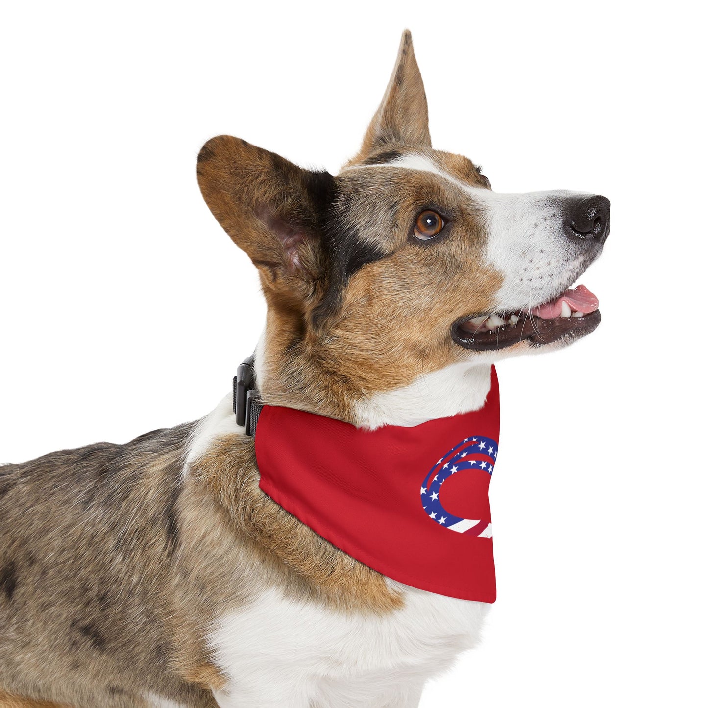 Princess Grace  Patriotic Pet Bandana  Heart & Candy Cane Design for Dogs