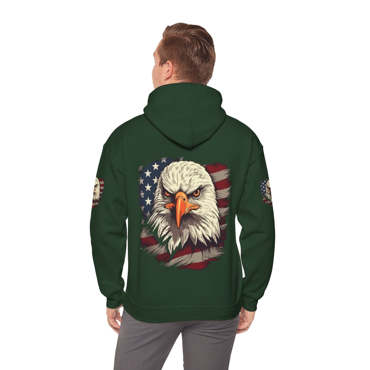 Princess Grace American Eagle Bold Unisex Heavy Blend Hooded Sweatshirt