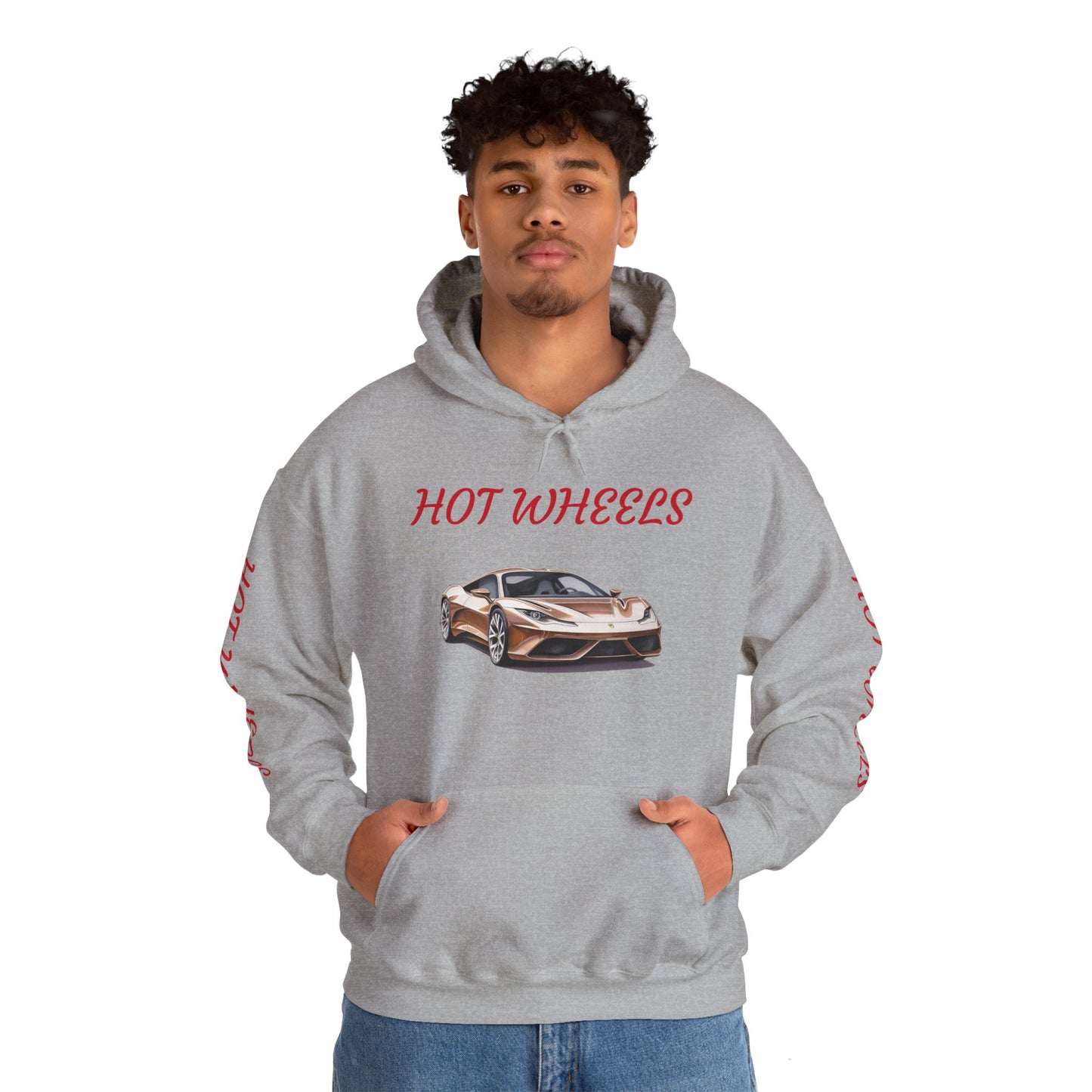 Princess Grace  Hot Wheels Unisex Hooded Sweatshirt Stylish Car Graphic Design for Car Enthusiasts