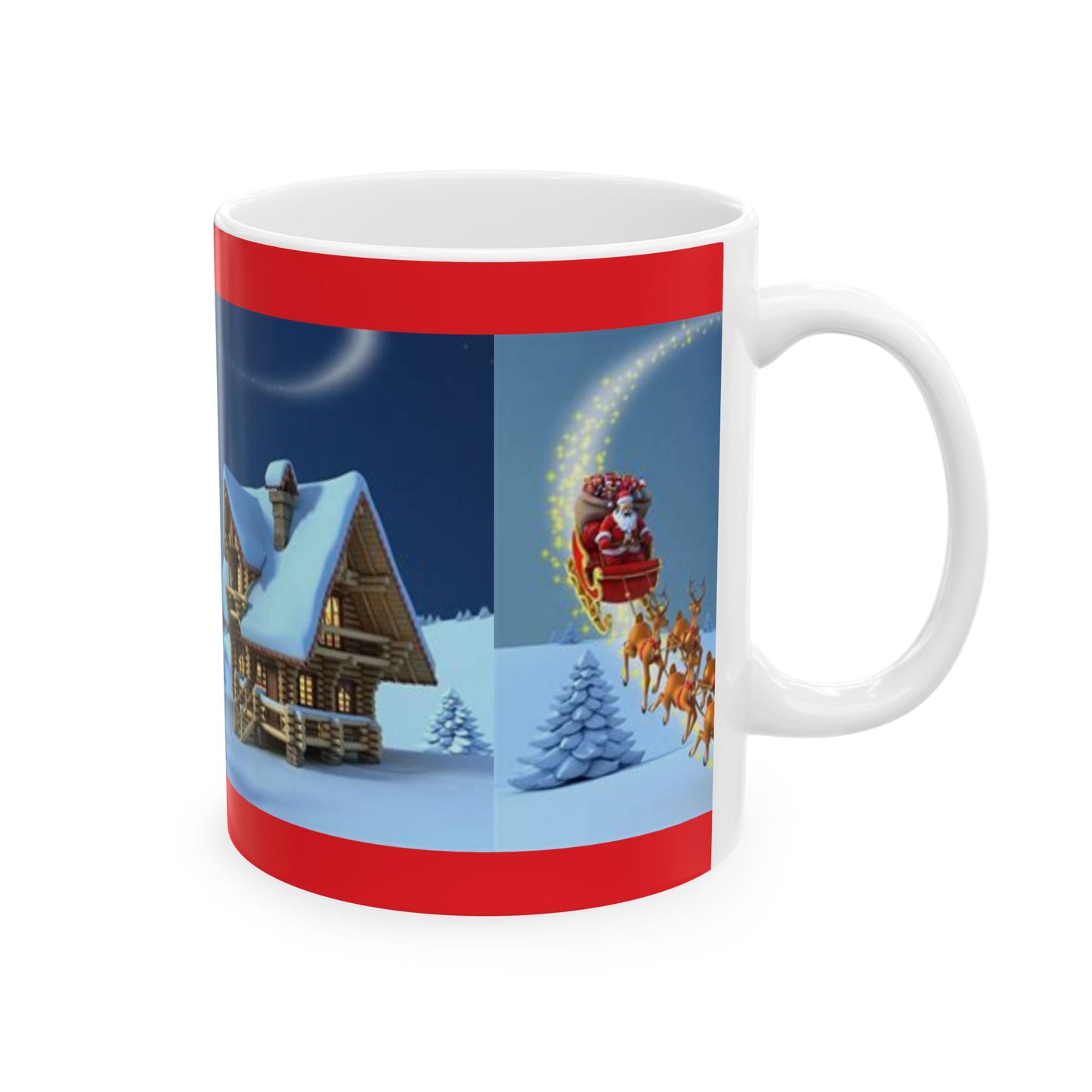 Princess Grace Festive Santa Claus Ceramic Mug Perfect for Holiday Cheer