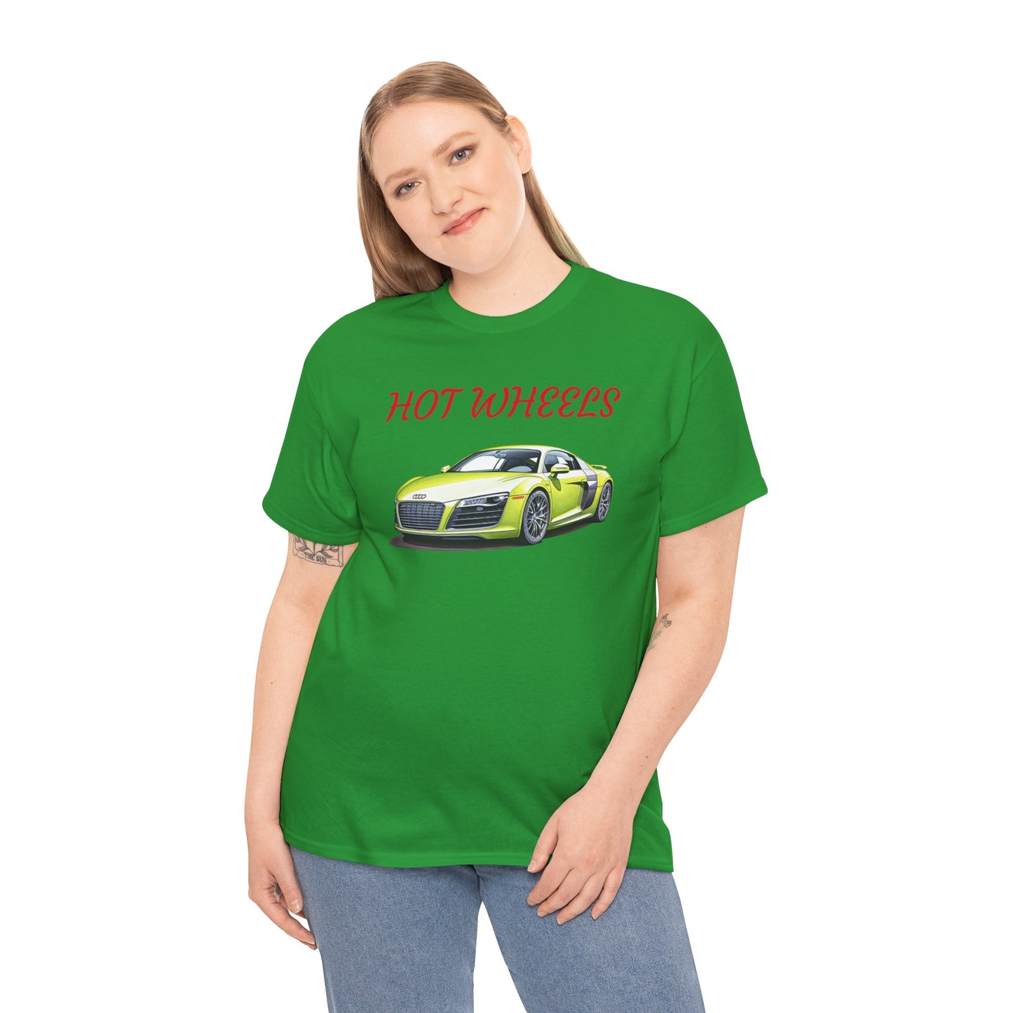 Princess Grace  Cool Hot Wheels Unisex Heavy Cotton Tee Perfect for Car Enthusiasts