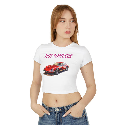 Princess Grace  Hot Wheels Women's Baby Tee Retro Car Graphic T-Shirt