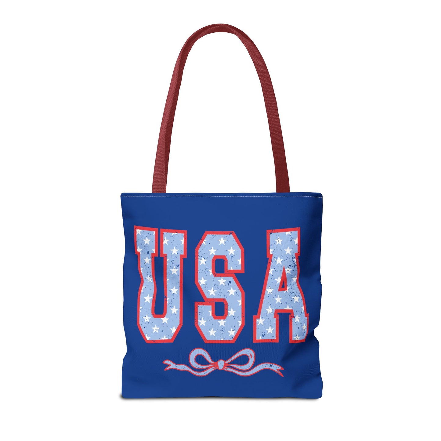 Princess Grace  Patriotic USA Tote Bag Stylish Blue Star Design for Holidays & Everyday Use