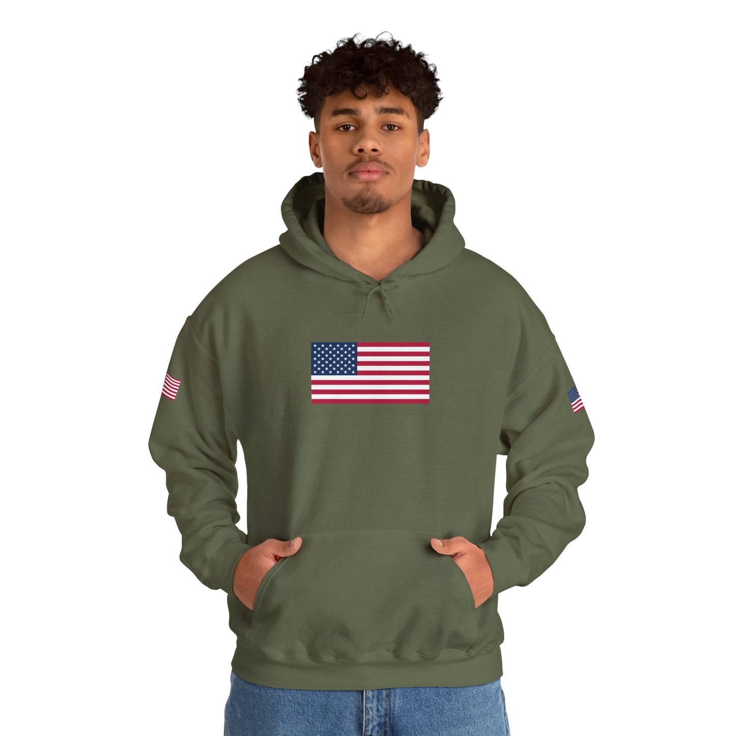Princess Grace  TEAM USA   American Flag Hoodie Unisex Heavy Blend Sweatshirt