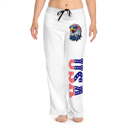 Princess Grace  Patriotic Women's Pajama Pants  USA Eagle Design