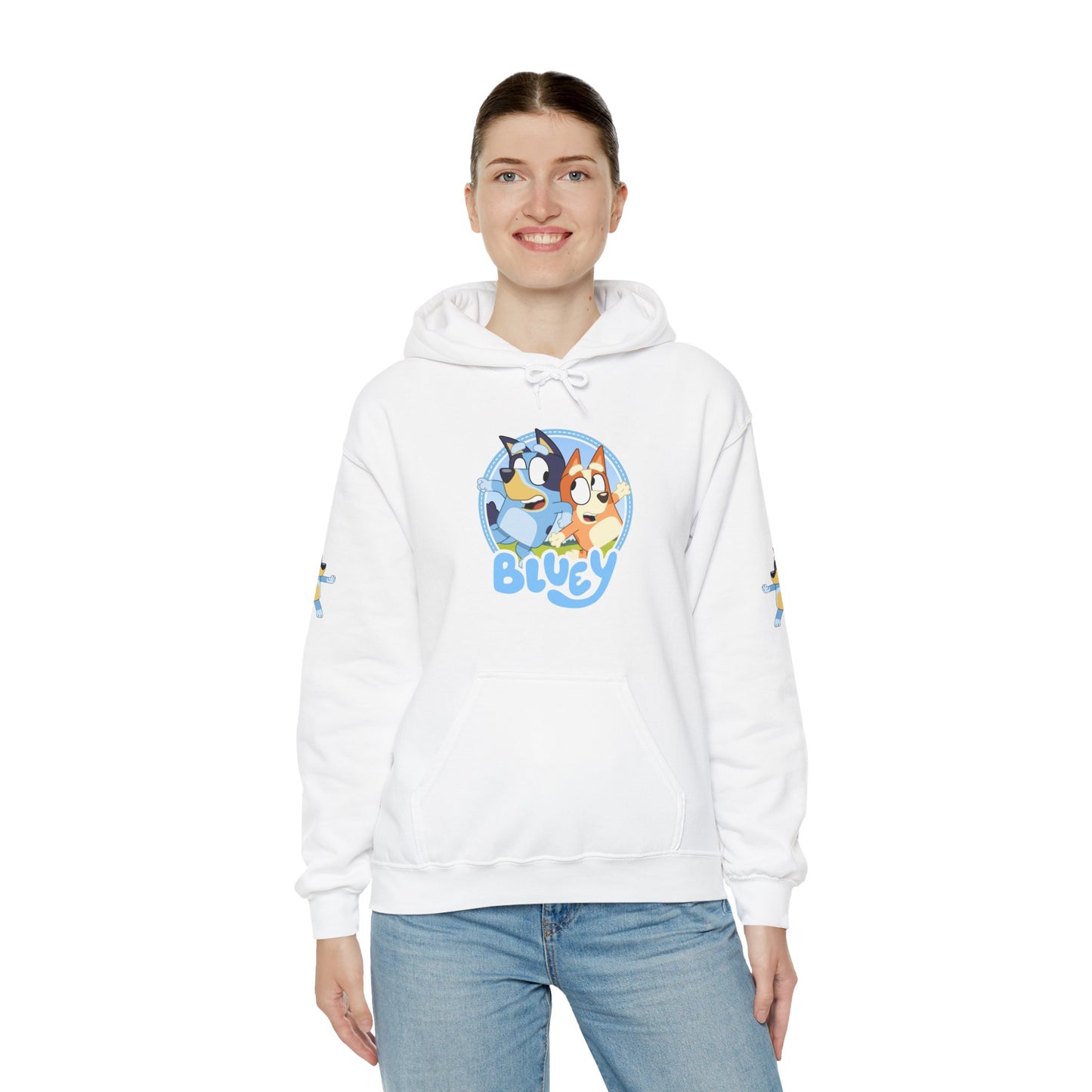 Princess Grace  Bluey Unisex Heavy Blend Hoodie  Cozy Cartoon Sweatshirt for Kids & Adults