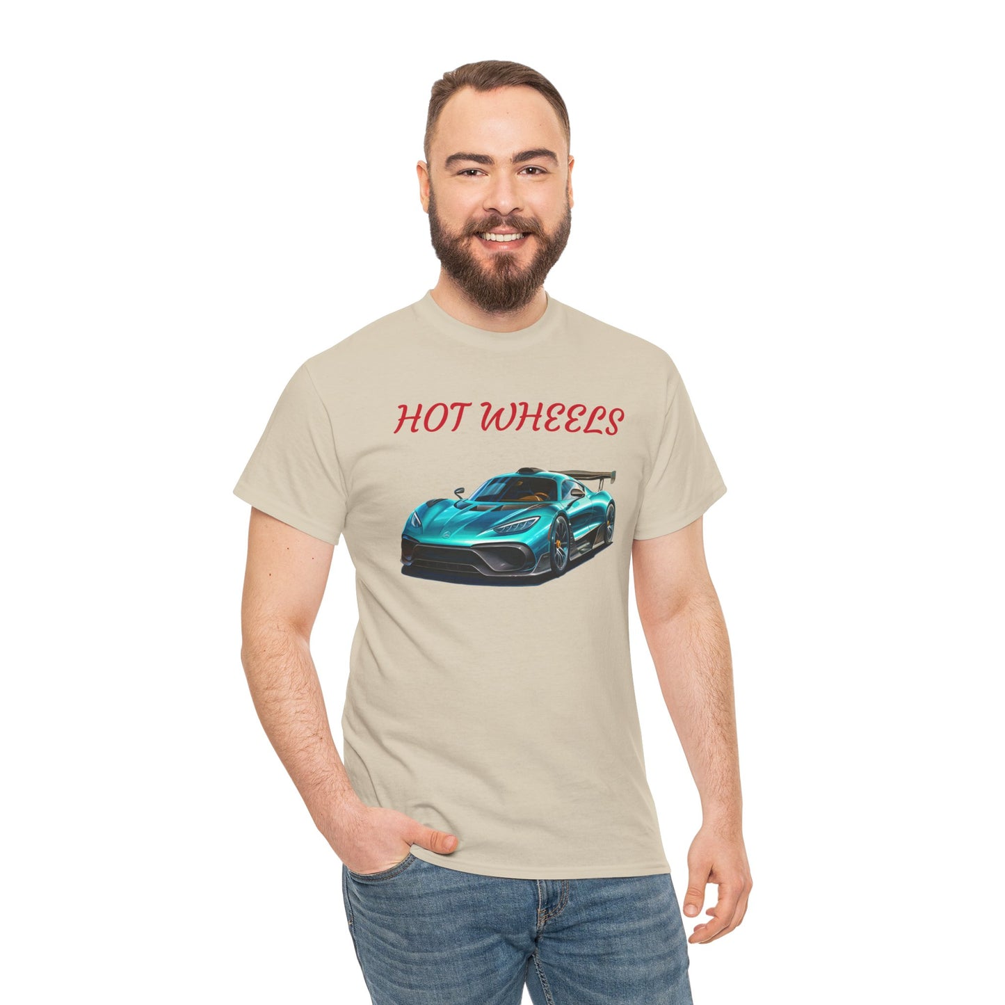 Princess Grace  Hot Wheels Unisex Heavy Cotton Tee Cool Car Graphic T-Shirt for Automotive Enthusiasts