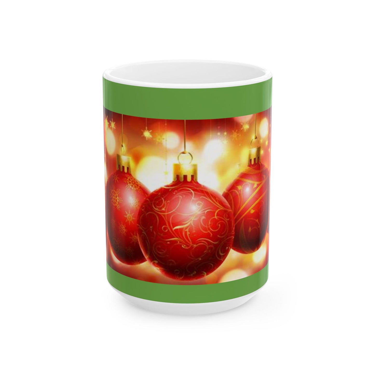 Princess Grace Festive Christmas Ornament Ceramic Mug  Holiday Cheer for Hot Drinks