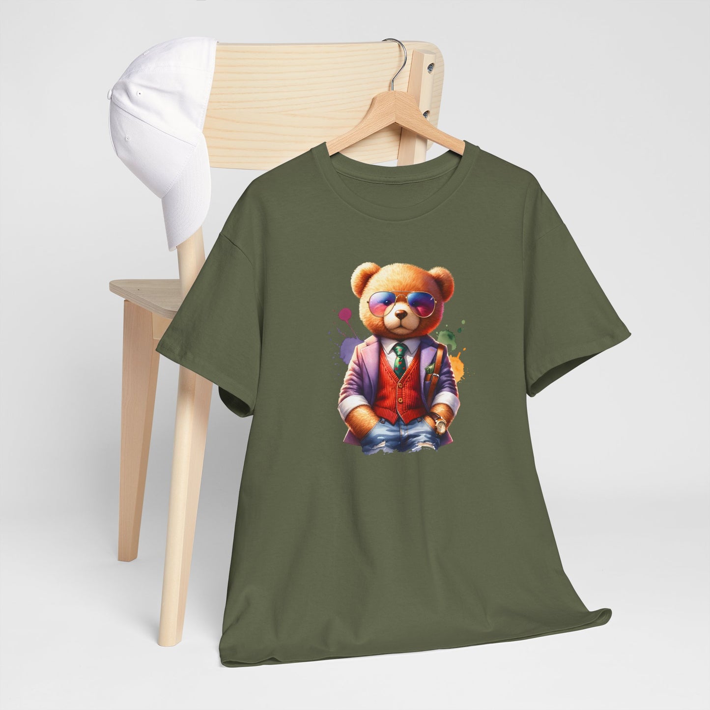 Princess Grace  Trendy Teddy Bear Graphic Unisex Heavy Cotton Tee