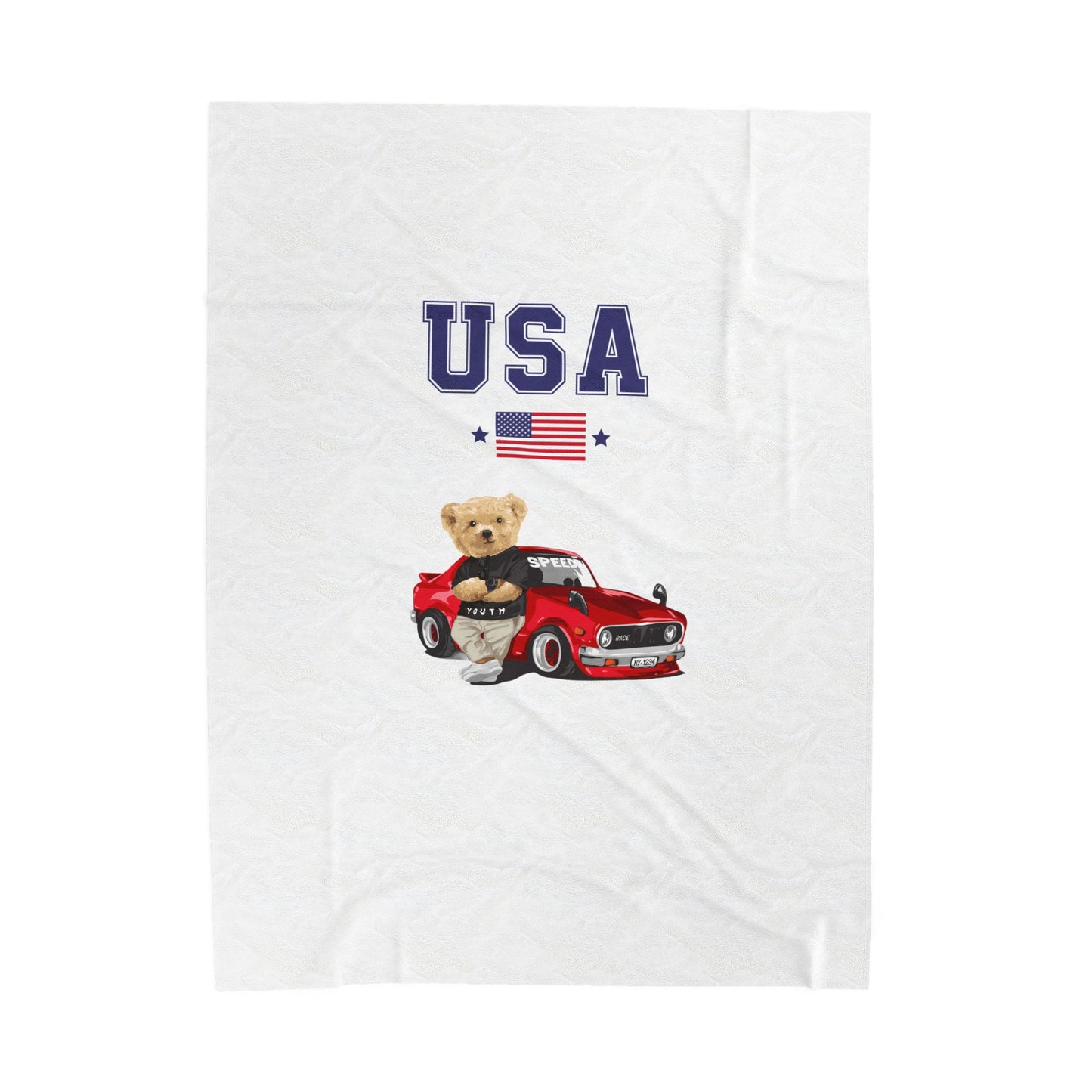 Princess Grace  TEAM USA  Velveteen Plush Blanket