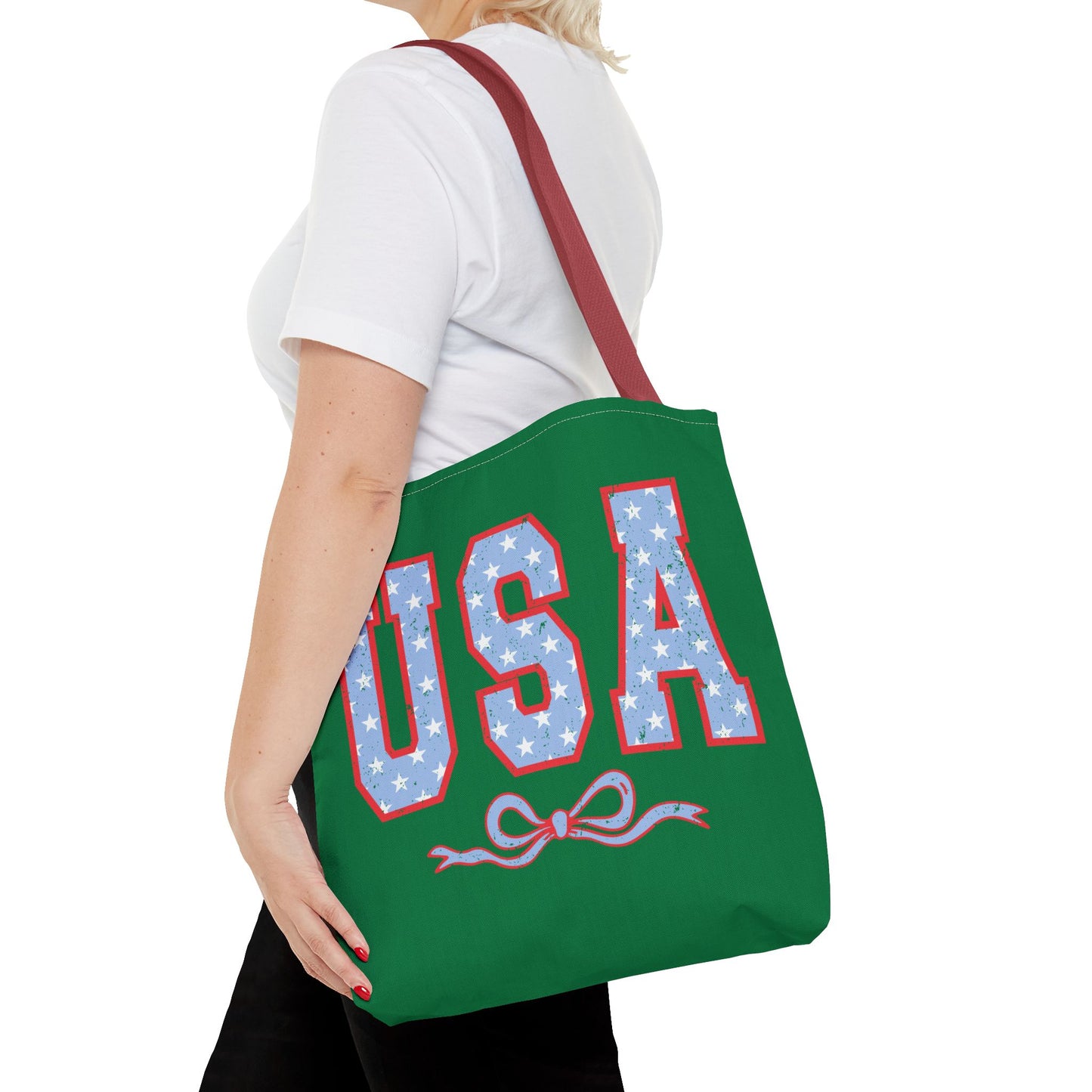 Princess Grace USA Patriotic Tote Bag for Independence Day Celebrations
