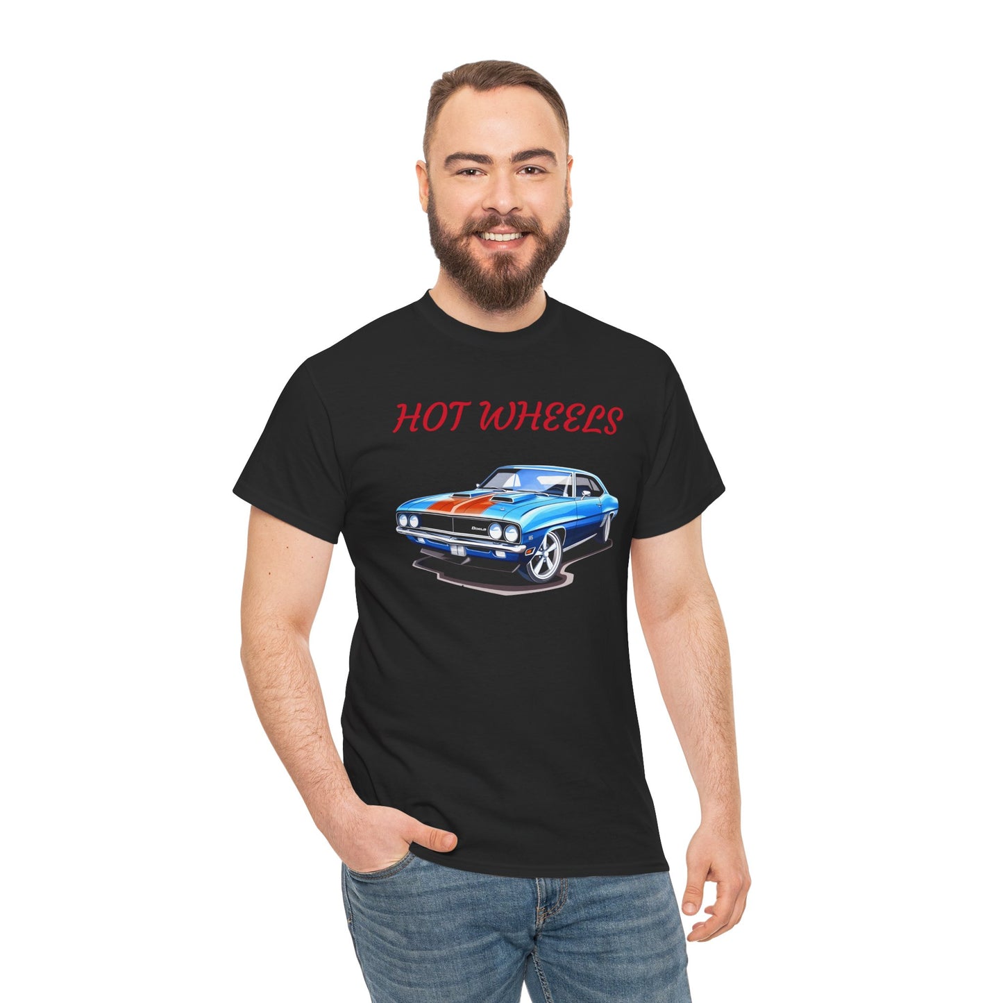 Princess Grace  Hot Wheels Unisex Heavy Cotton Tee Classic Car Graphic Tee for Auto Enthusiasts