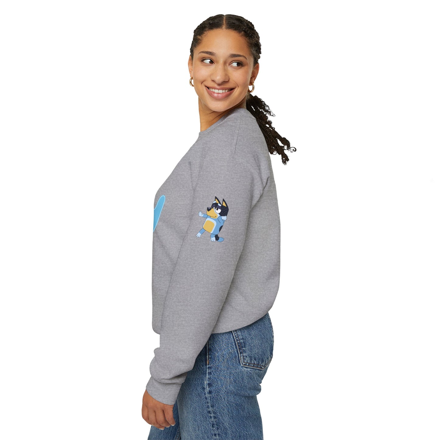 Princess Grace  Bluey Unisex  Crewneck Sweatshirt  Cozy Cartoon Apparel for Kids and Adults