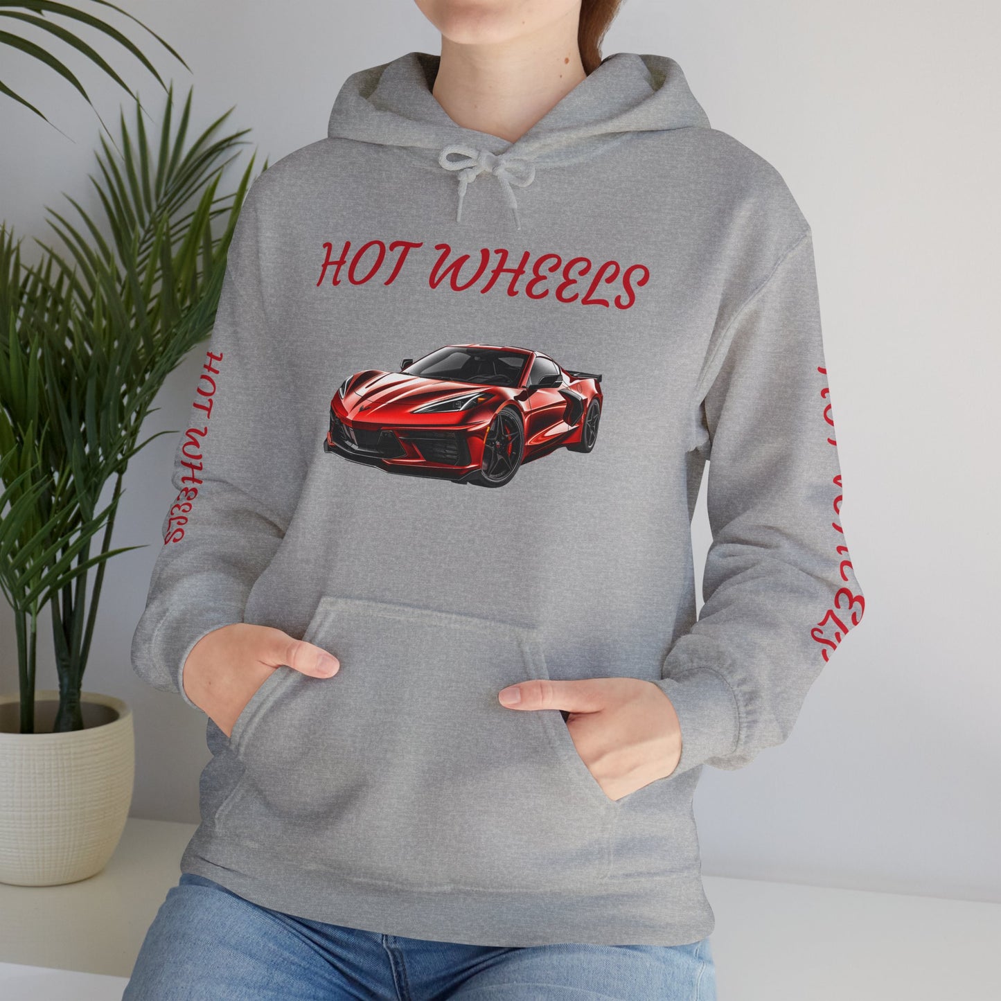 Princess Grace  Hot Wheels Unisex Hooded Sweatshirt Stylish Car Graphic Sweatshirt for Car Enthusiasts