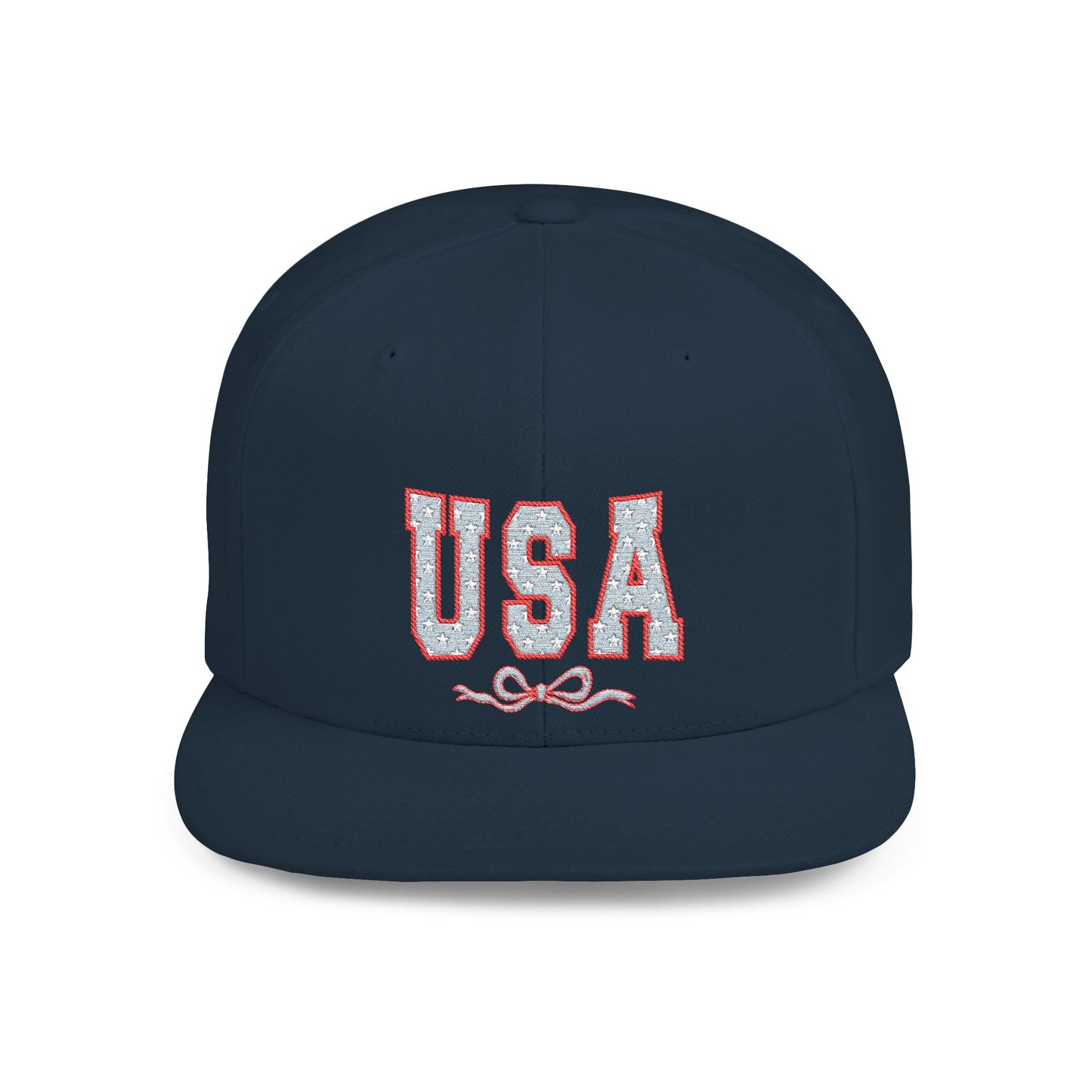 Princess Grace  USA Glitter Flat Bill Snapback Hat Trendy and Stylish