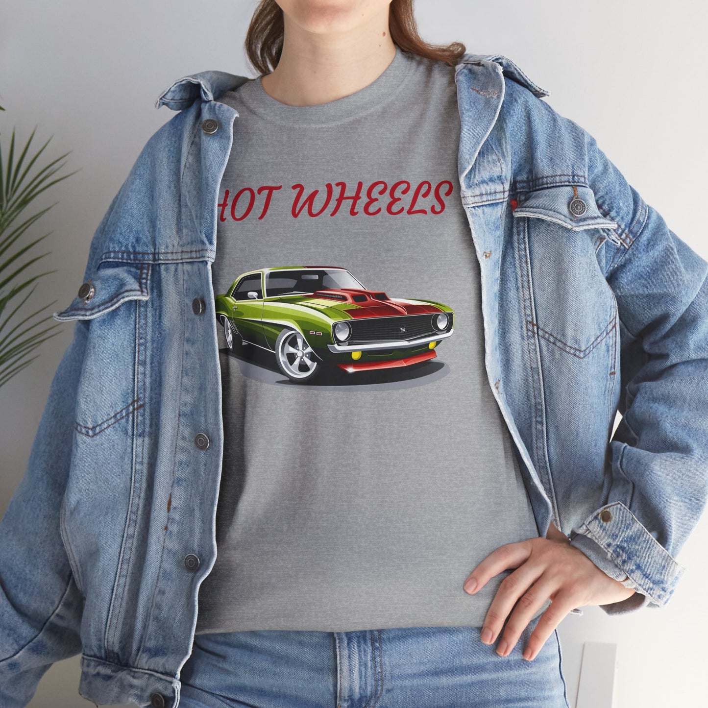 Princess Grace  Hot Wheels Unisex Heavy Cotton Tee Classic Car Graphic T-Shirt