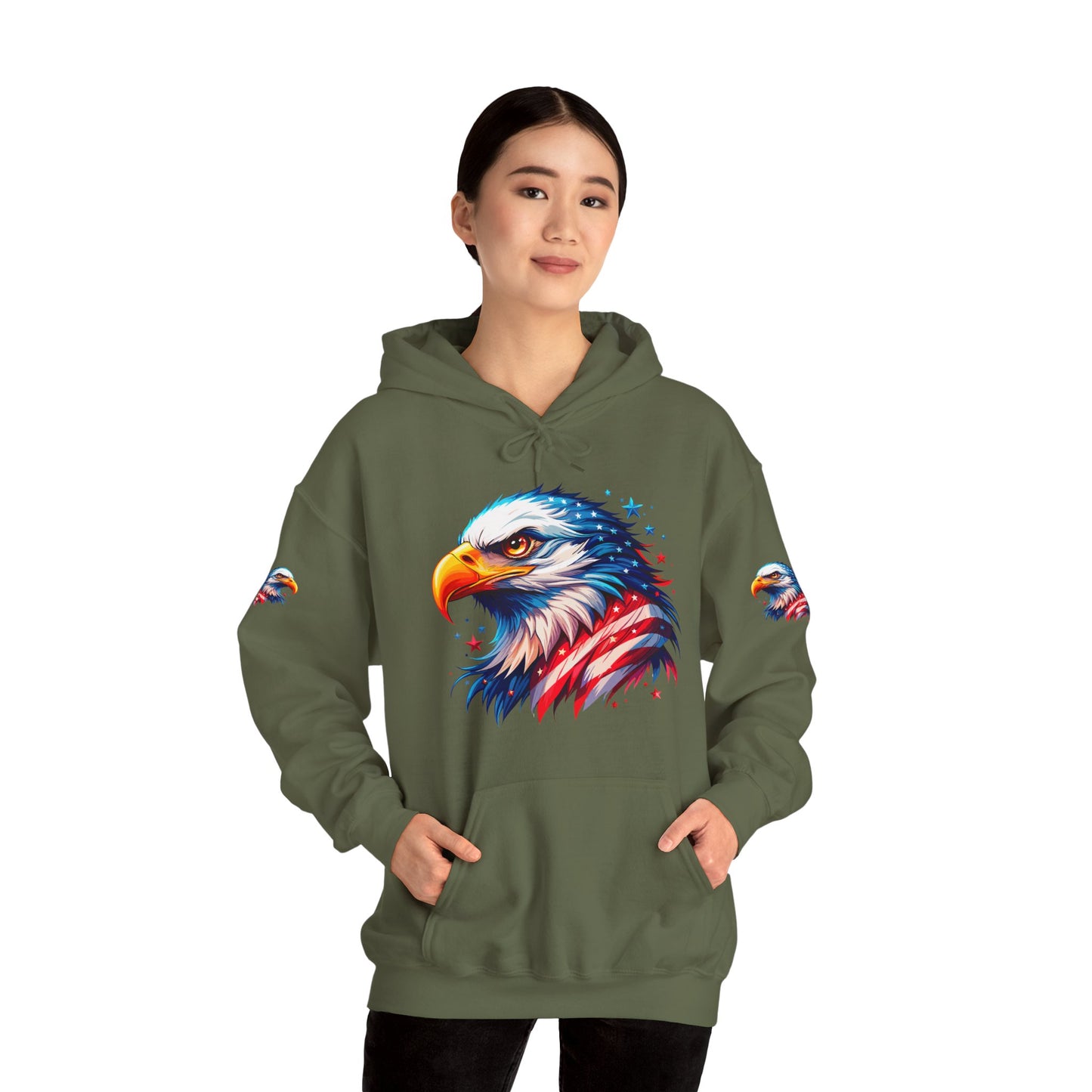 Princess Grace  American  Eagle Unisex Heavy Blend Hooded Sweatshirt