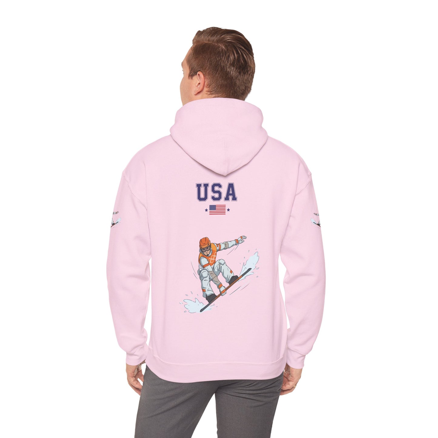 Princess Grace  TEAM USA  Snowboard  Unisex Heavy Blend Hooded Sweatshirt