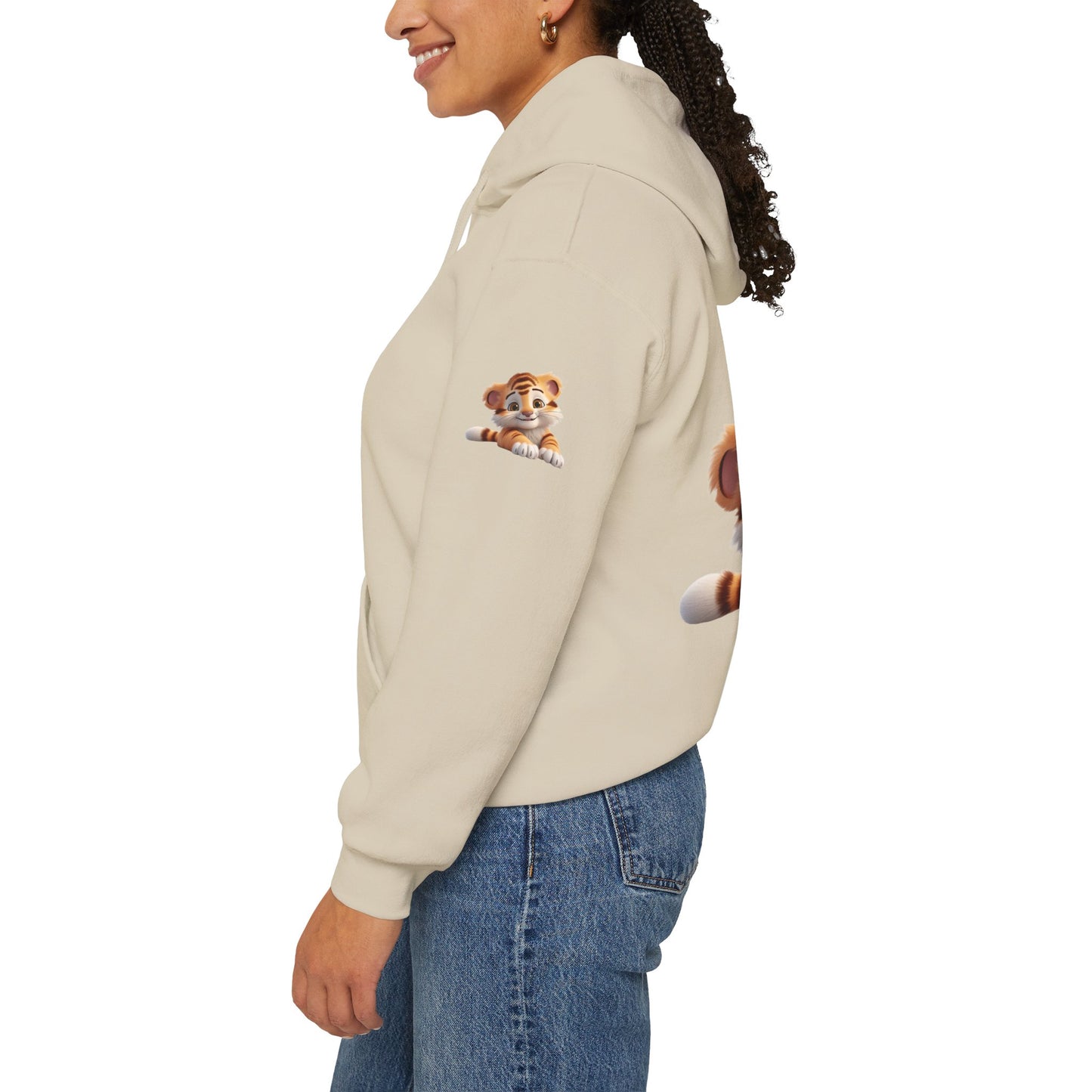 Princess Grace Survive Cute Tiger Survival Hooded Sweatshirt for Animal Lovers