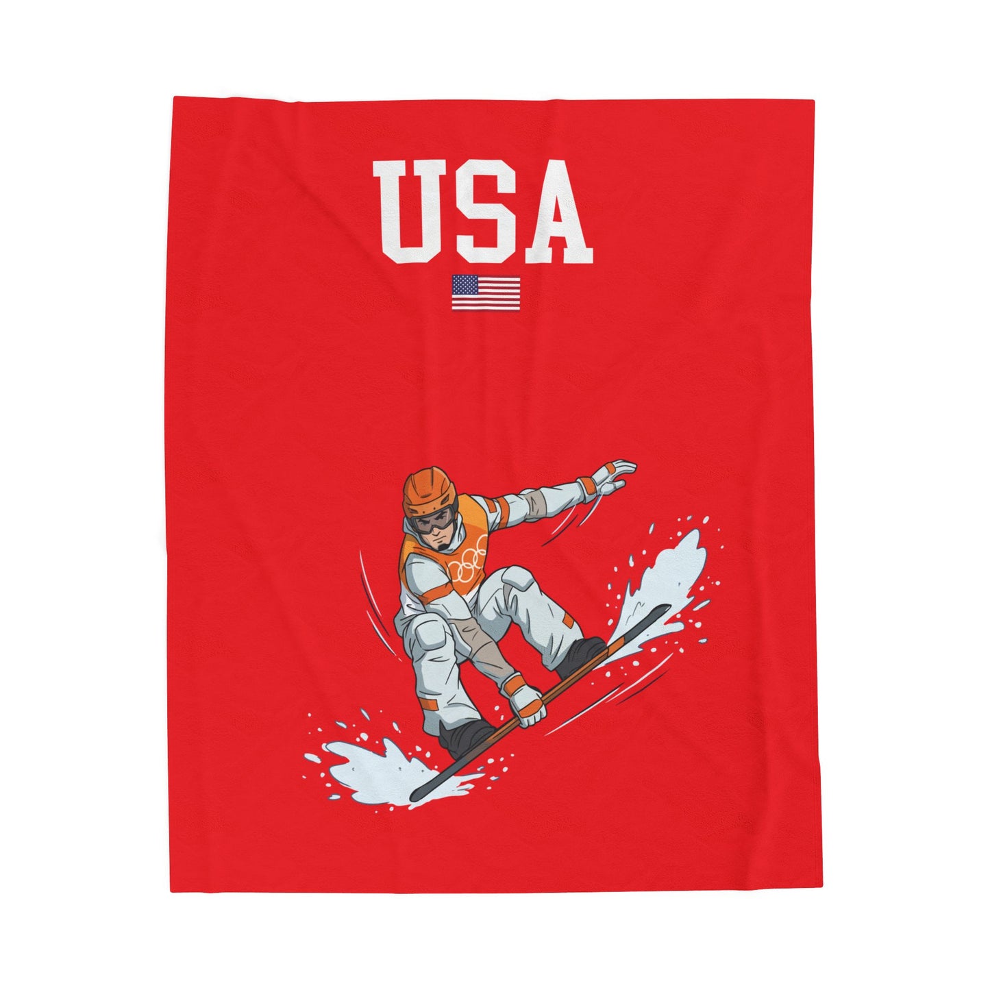 Princess Grace  TEAM USA  Velveteen Plush Blanket