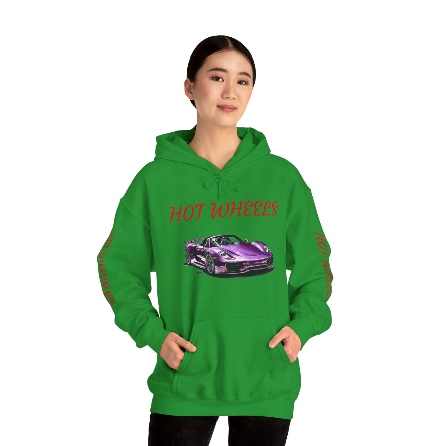 Princess Grace  Unisex Heavy Blend Hooded Sweatshirt  Hot Wheels Purple Sports Car