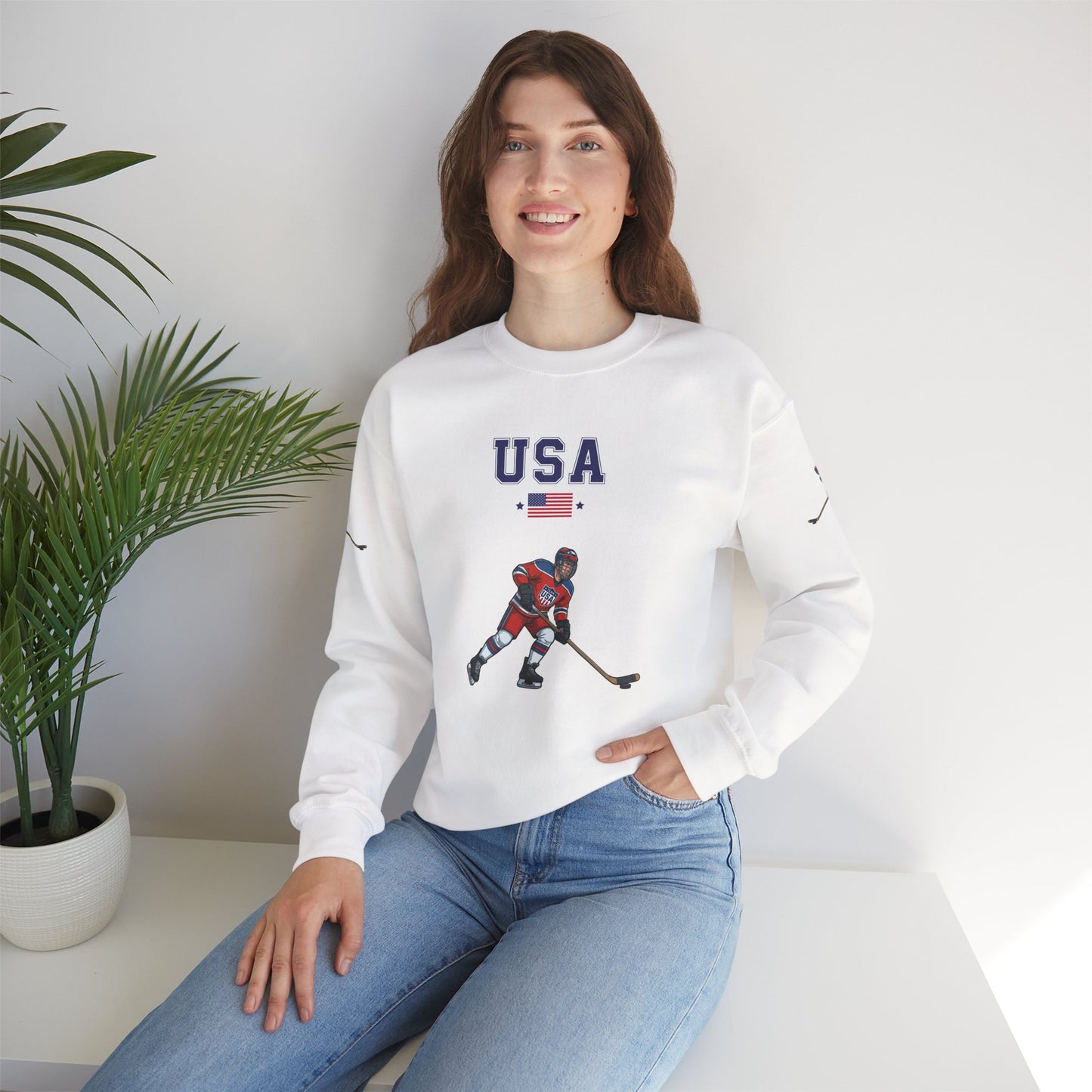 Princess Grace  TEAM USA  Unisex Heavy Blend  Crewneck Sweatshirt