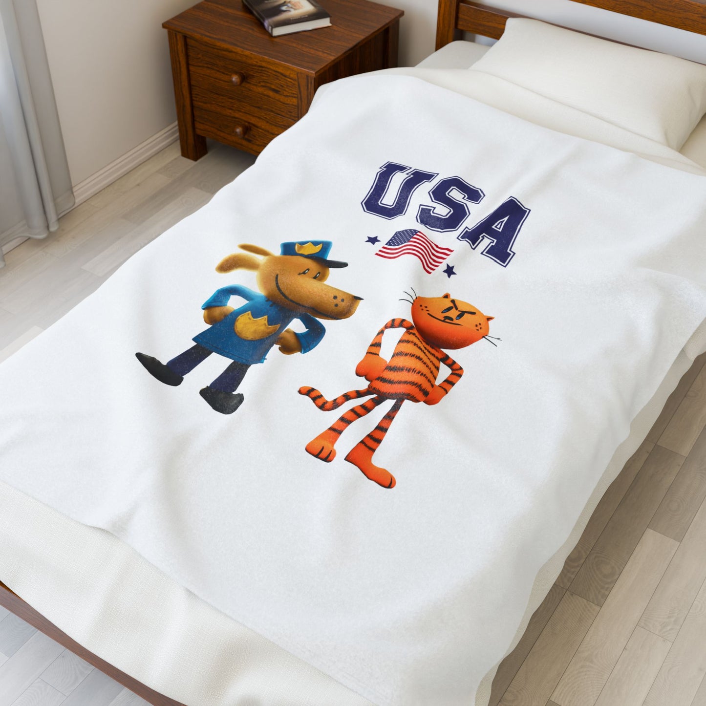 Princess Grace  TEAM USA  Velveteen Plush Blanket